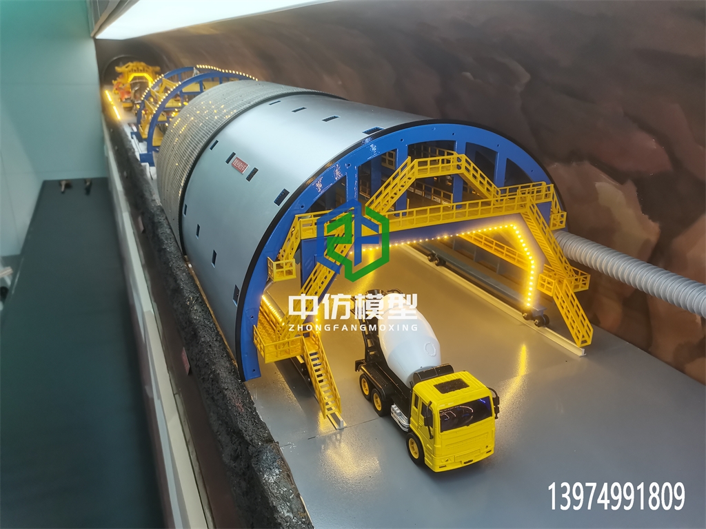 隧道机械化施工动态仿真模型