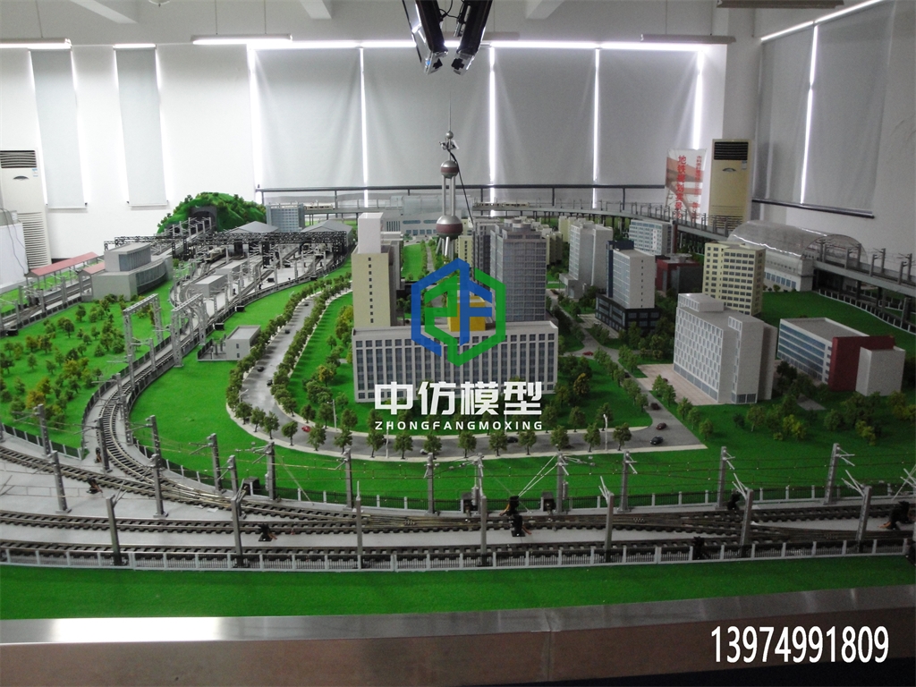 交通轨道沙盘动态仿真模型