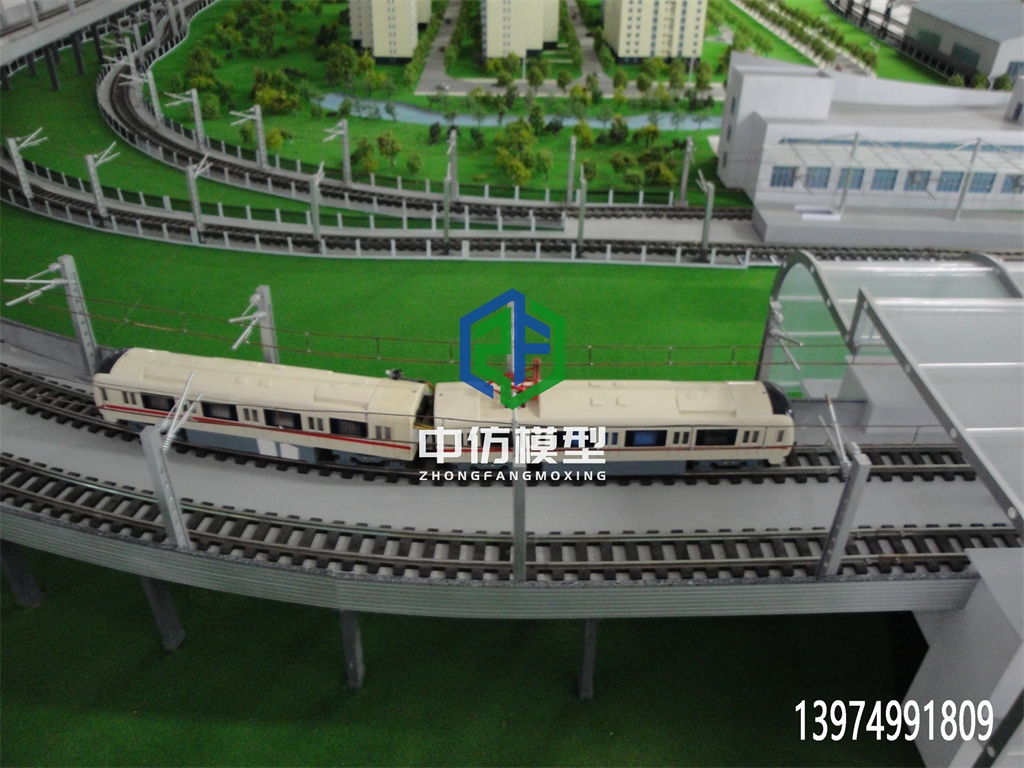 交通轨道沙盘动态仿真模型